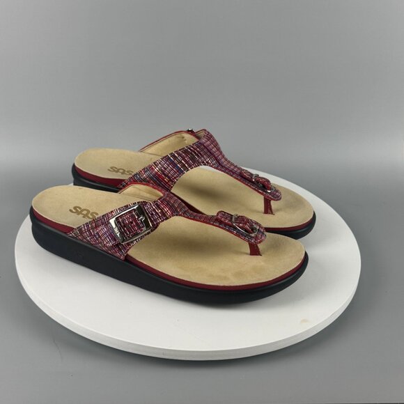 SAS Rainbow Red Sandals - Picture 3 of 6